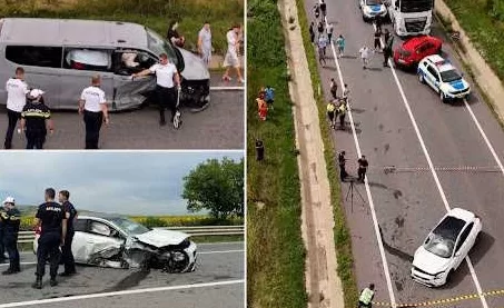 MINUNE la „zidul morții”! Șase oameni au SCĂPAT ca prin miracol după ce o șoferiță de 18 ani a SPULBERAT microbuzul