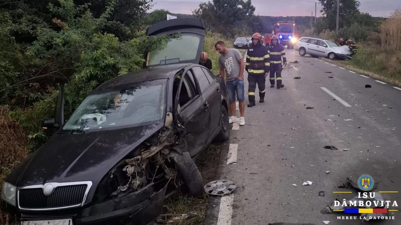 Accident rutier în Ungureni: Trei victime transportate la spital