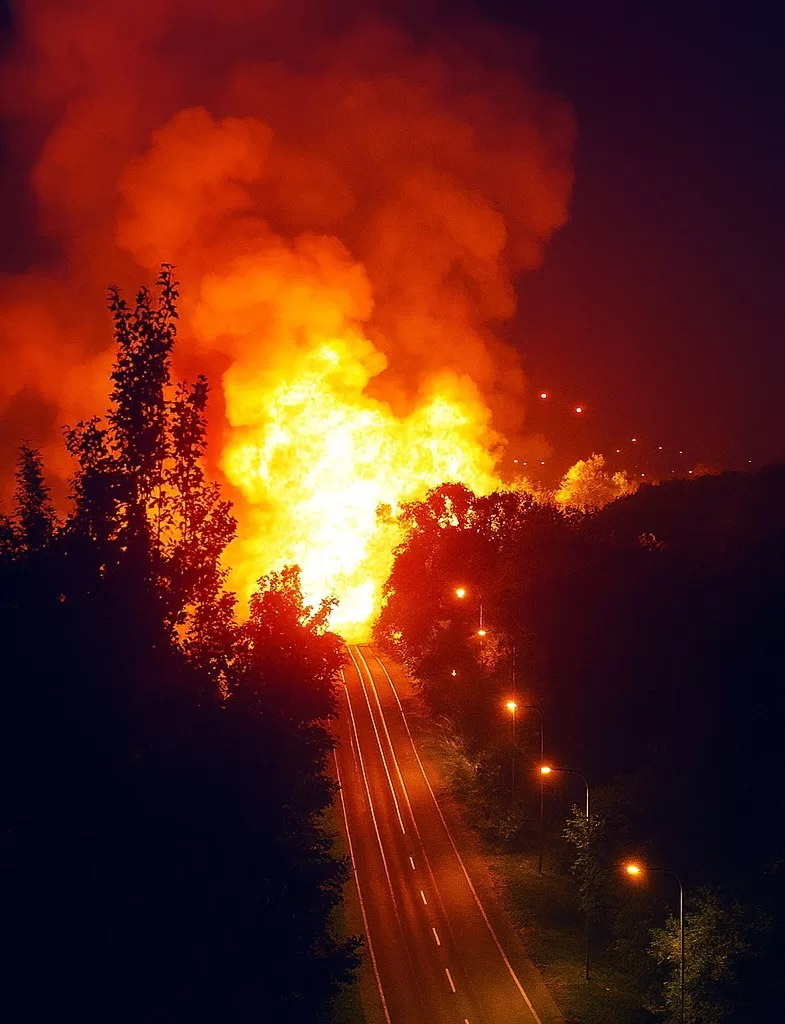 🔥Coloana de foc uriașă s-a STINS! Ce s-a întâmplat cu punga de gaze care a speriat întreaga țară