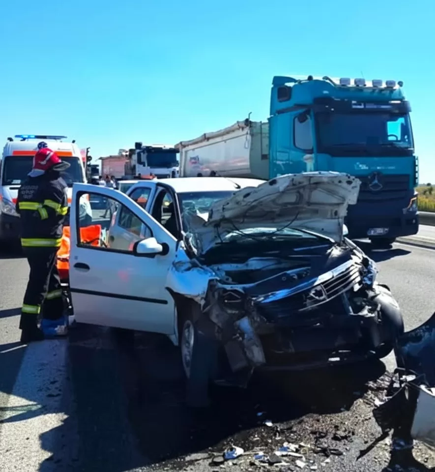 🚨 Tragedie Evitată la Limită pe A1: Trei Tinere, Răpite de Destin într-un Impact Devastator cu un TIR