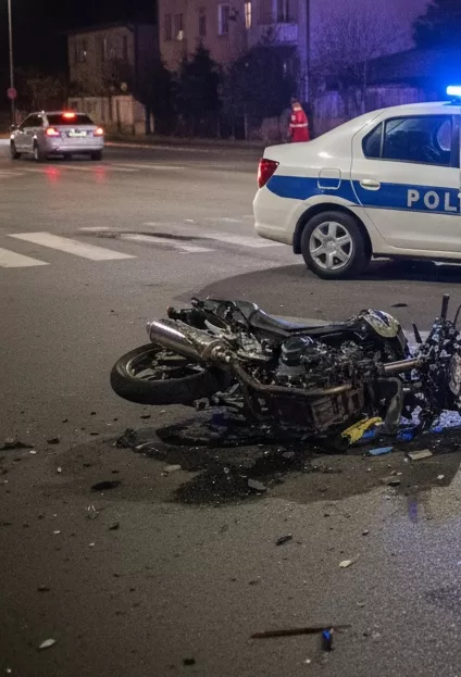 💔🏍️ Tânăr de 17 ani A MURIT după ce s-a lovit de mașina Poliției în misiune. Detalii ȘOCANTE despre accident! 🚨😢