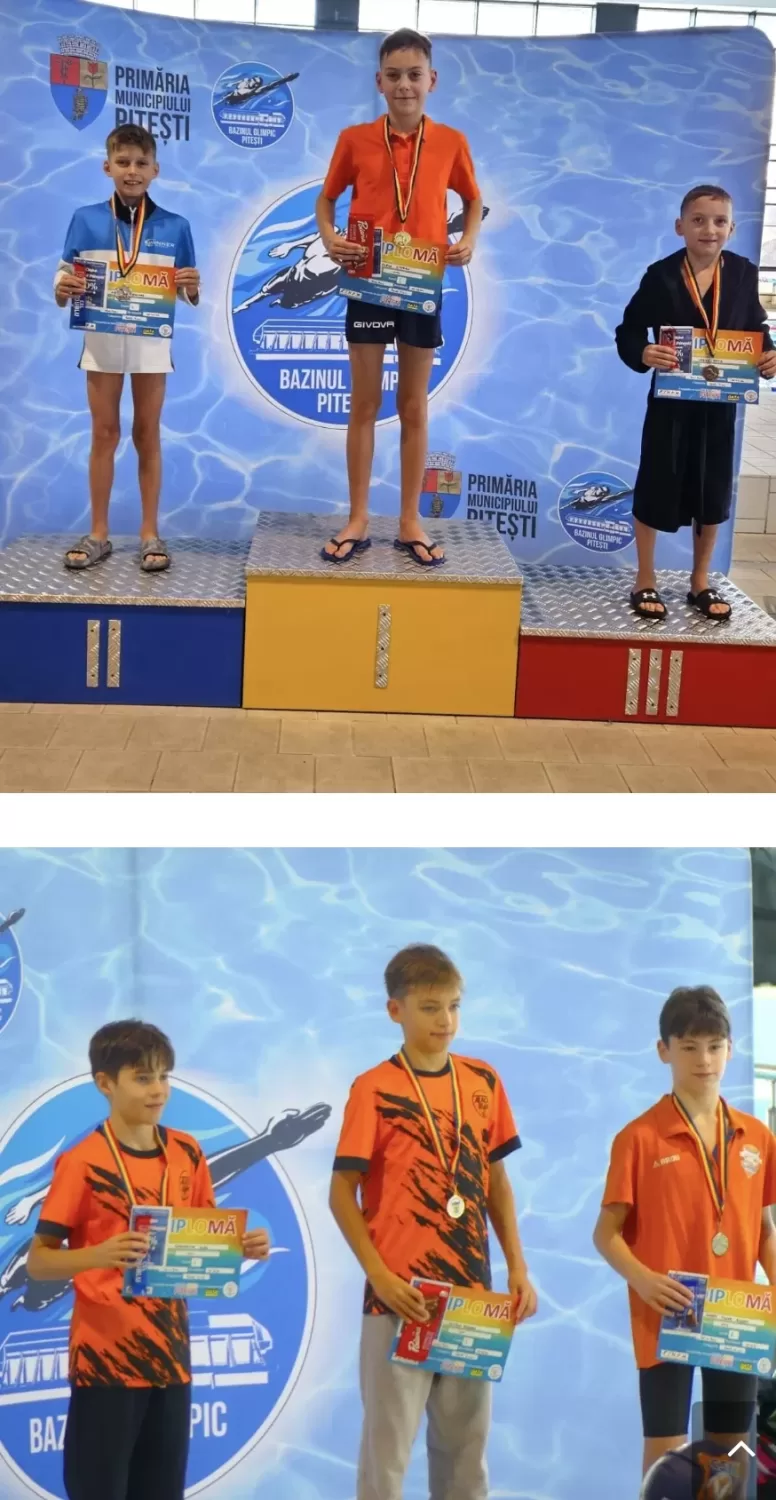 🏊‍♂️🥇 BRAVO campionilor! Doi înotători din Târgoviște FAC SENZAȚIE la Pitești! 🌟💪