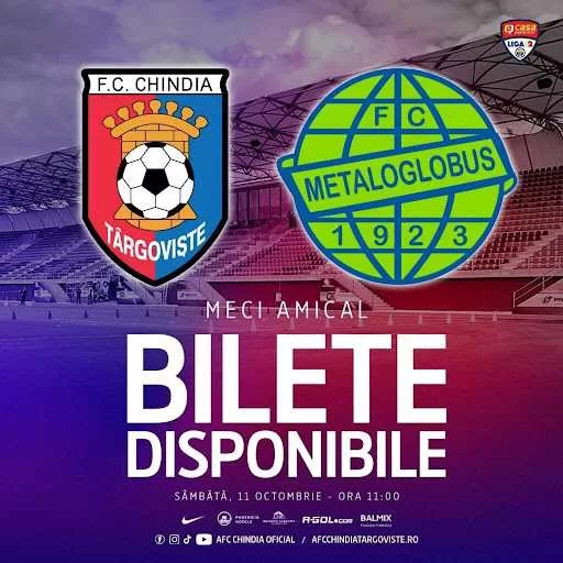 Spectacol fotbalistic la Târgoviște: Chindia se duelează cu CS Blejoi în amicalul de sâmbătă