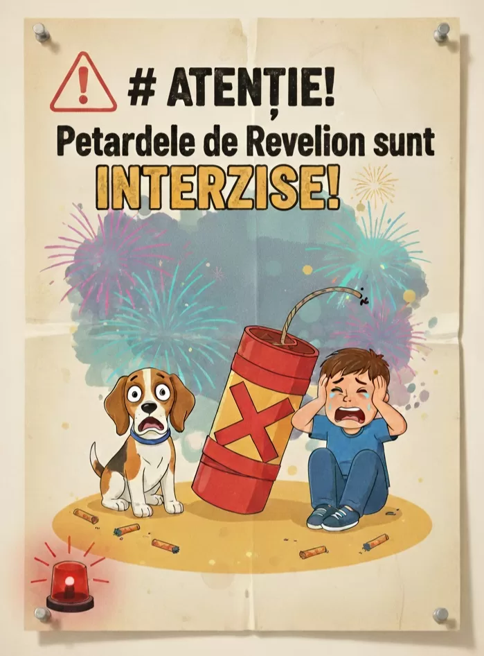 🚨 ATENȚIE! Petardele de Revelion sunt INTERZISE! 🎆 ÎNCHISOARE de la 1 la 5 ani! 😱🐕🧒