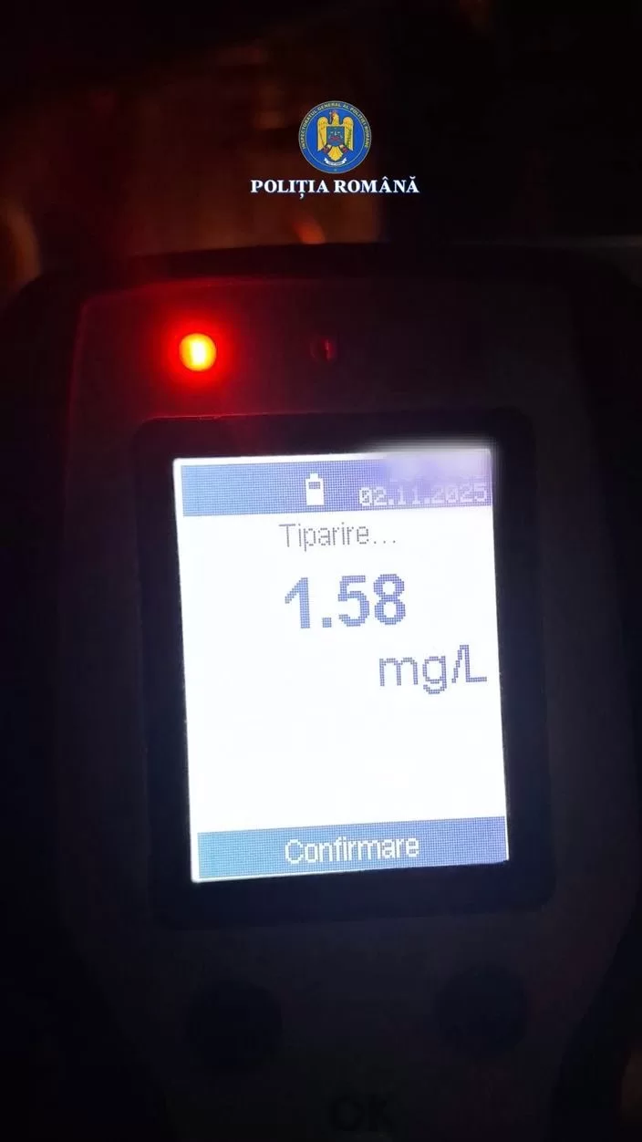 BEAT LA VOLAN și a distrus DOUĂ MAȘINI! Alcooltest ȘOCANT în Dâmbovița 🍺🚗💥