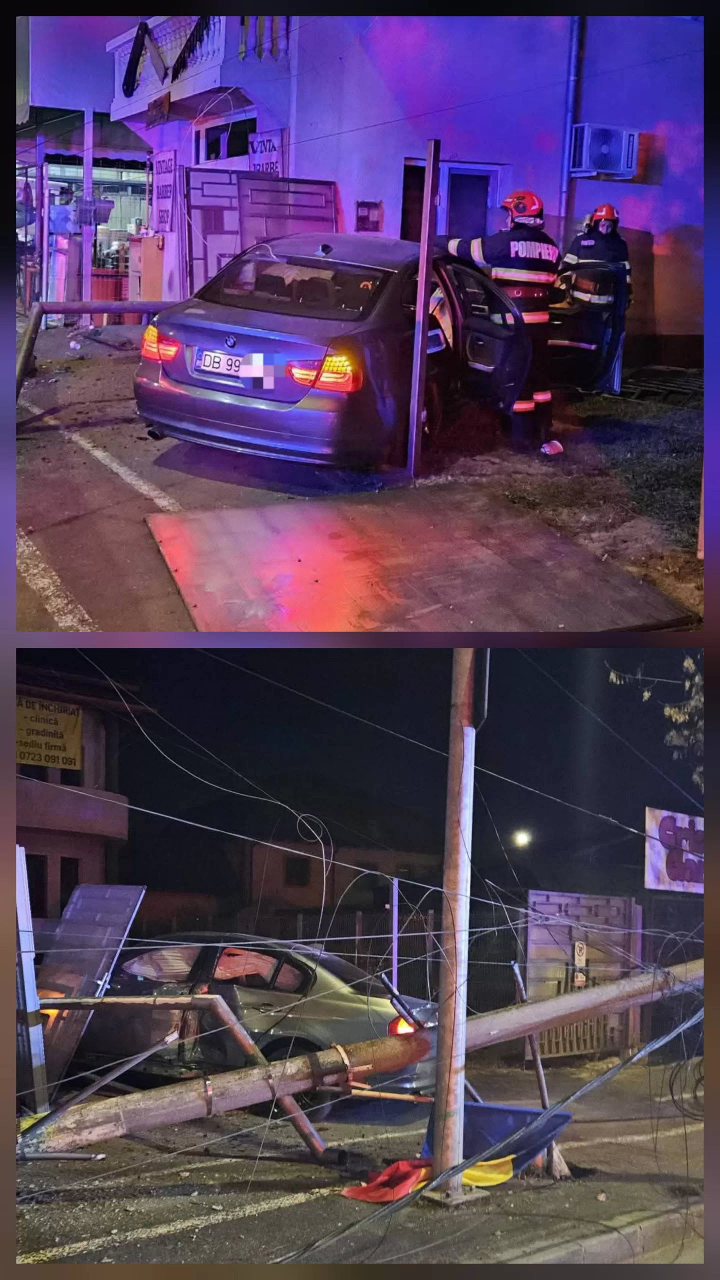 BMW-ul a ZBURAT direct în curtea blocului! Scene de coșmar în Târgoviște 😱🔥