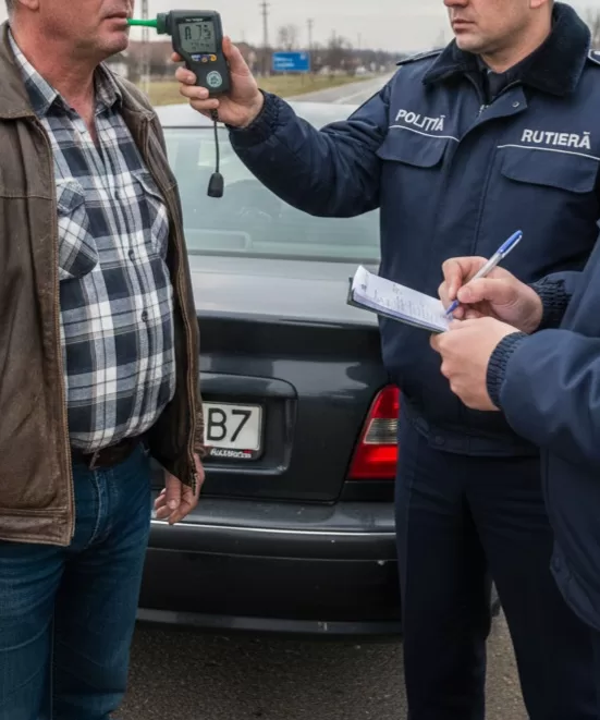American de 53 de ani, oprit BEAT la volan în Dâmbovița!