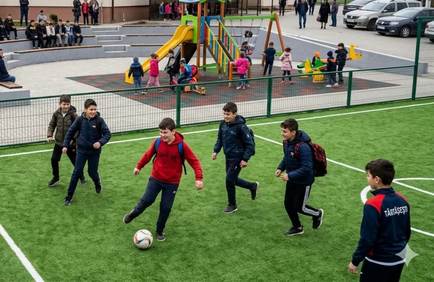 🚀 INVESTIȚIE MAJORĂ LA Tărtășești: Complex sportiv și educațional de ultimă generație inaugurat în curtea școlii 🏫