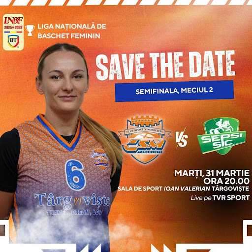 CSM Târgoviște luptă pentru marea finală! Spectacol total în Sala Ioan Valerian, marți seară