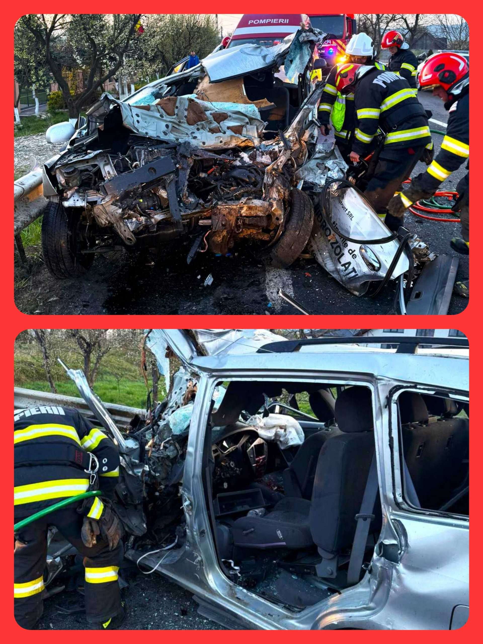 Tragedie pe DN 17: Impact frontal între un autoturism și un autobuz! Un bărbat a murit pe loc