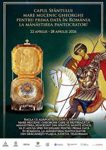 Pelerinaj istoric: Moaștele Sfântului Gheorghe ajung în România în aprilie!
