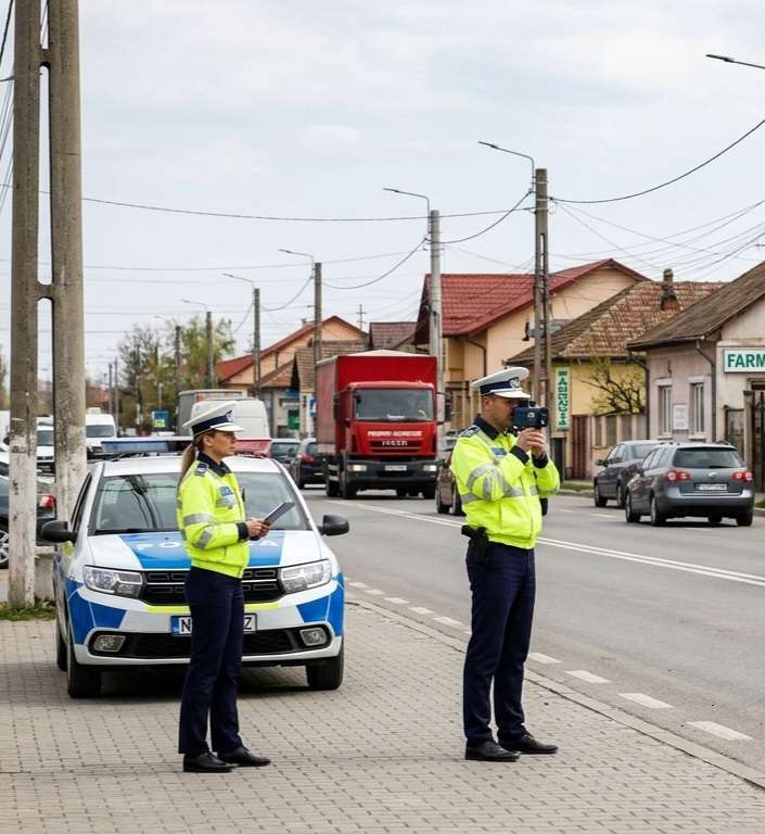 Atenție, șoferi! Razie uriașă pe DN7: Poliția a ieșit cu radarele la „vânătoare”