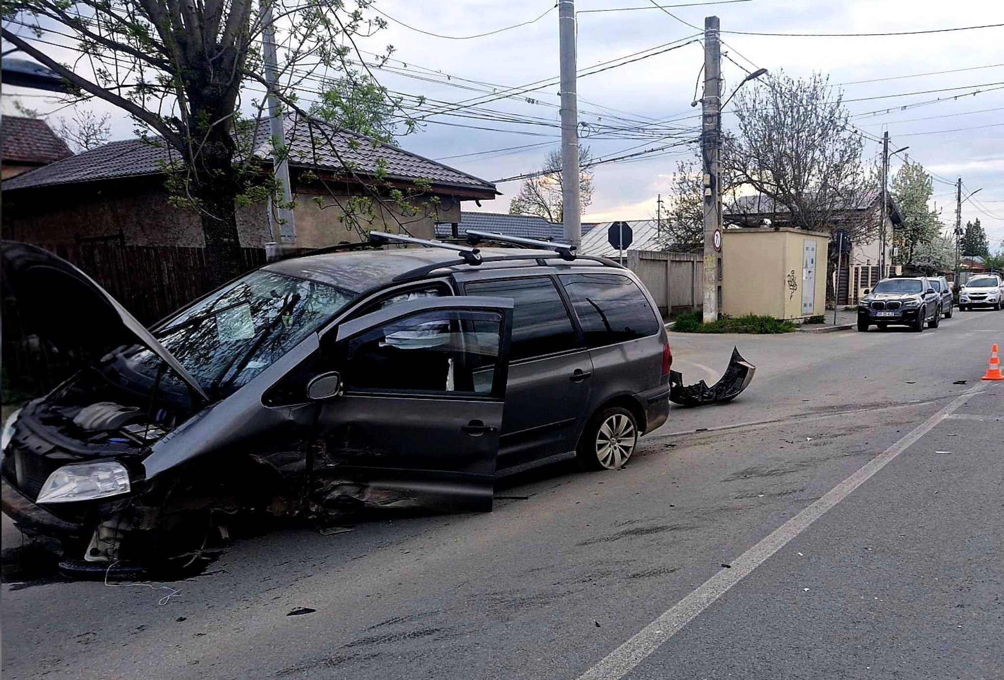 Accident VIOLENT în Giurgiu! Trei mașini implicate pe Șoseaua Ghizdarului, un șofer la SPITAL