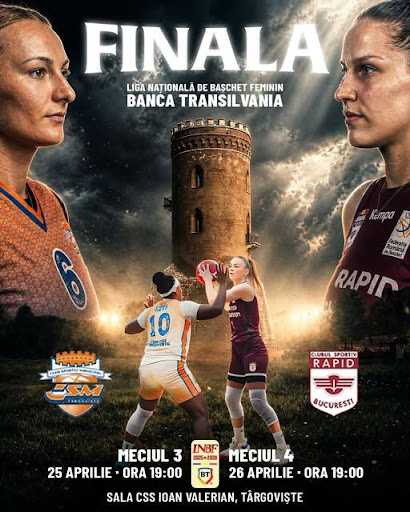 Bătălie COLOSALĂ la Târgoviște! Cine ia TITLUL? CSM vs Rapid în Finala Baschetului Feminin