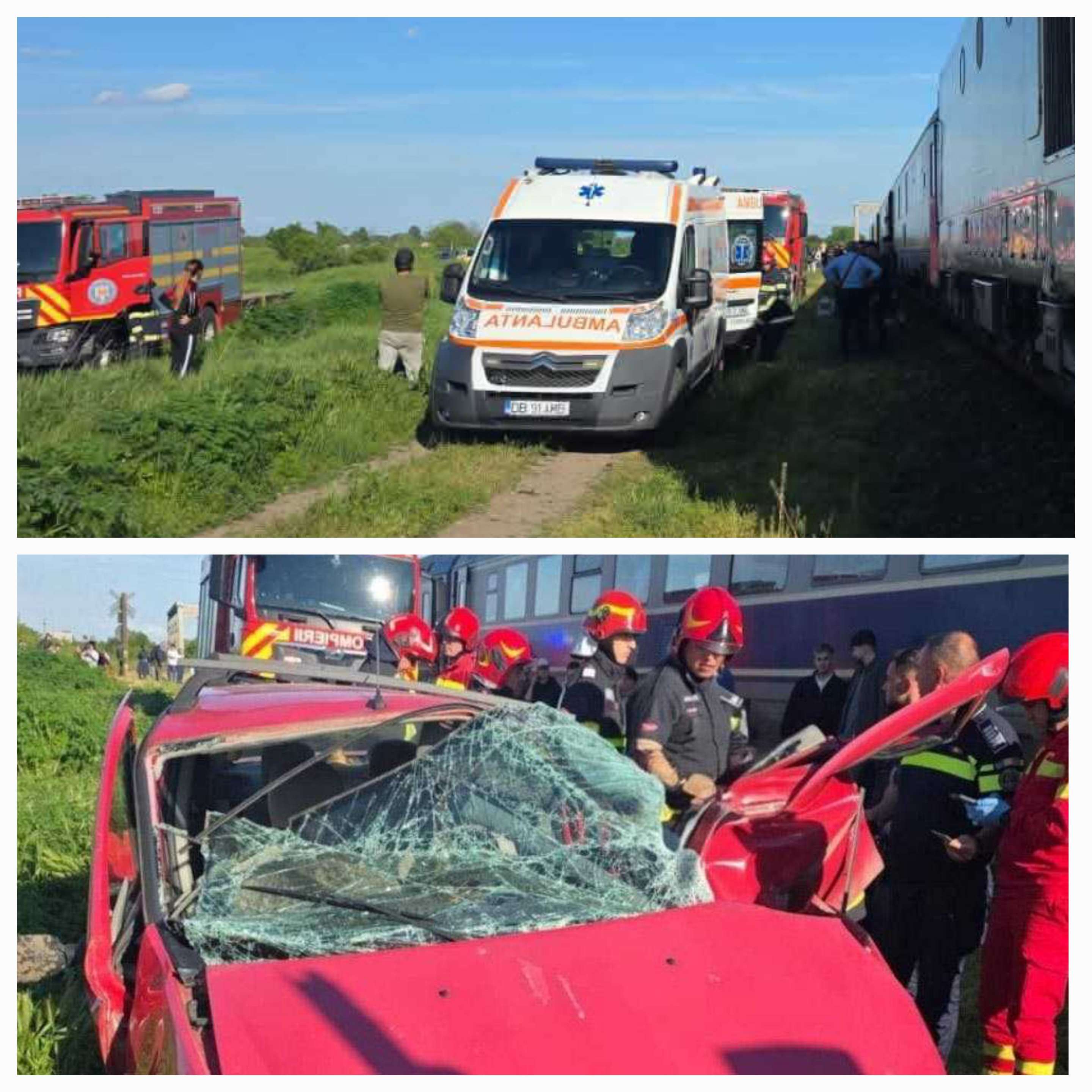 TRAGEDIE ÎN GĂEȘTI! Mașină spulberată de tren: O femeie a murit pe loc în urma impactului!