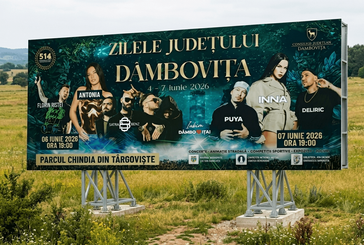 Inna, Deliric și show de lasere la Zilele Județului Dâmbovița! Programul complet aici: