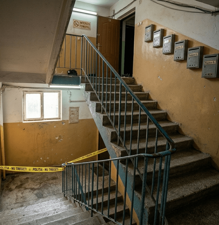 Mister în Argeș: Bărbat de 61 de ani, găsit mort în scara unui bloc din Mioveni!
