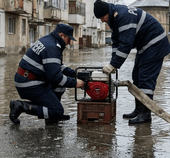 Cod portocaliu în Dâmbovița! Pompierii au intervenit de urgență în județ