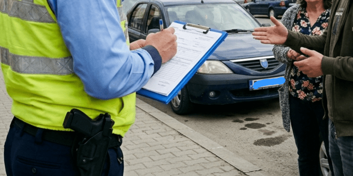 Ce a putut să declare un șofer prins în Găești ca să scape de poliție!
