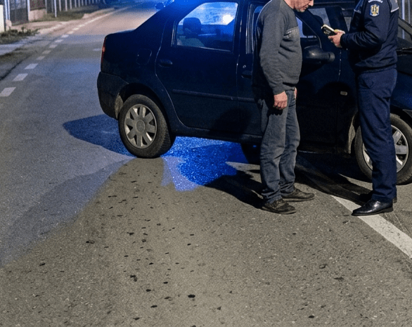 Accident în Glodeni! Un șofer cu alcoolemie uriașă a izbit o mașină staționată