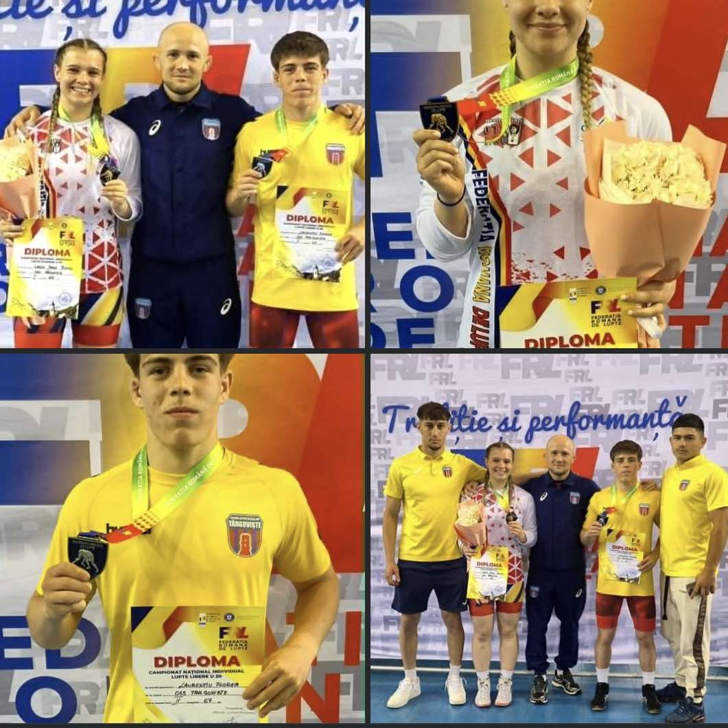 Campioni în Arena de Lupte! Aur și Argint pentru Tinerii din Târgoviște la Naționalele U20