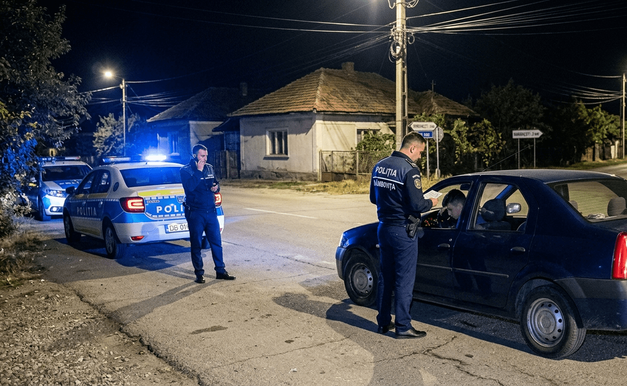 Prins la volan la doar 16 ani! Un minor din Potlogi a provocat alertă maximă în Dâmbovița