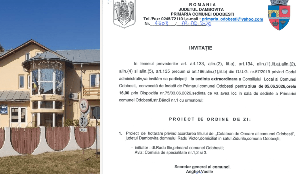 Revoltă la Odobești! Ședință extraordinară de urgență pentru un titlu de Cetățean de Onoare
