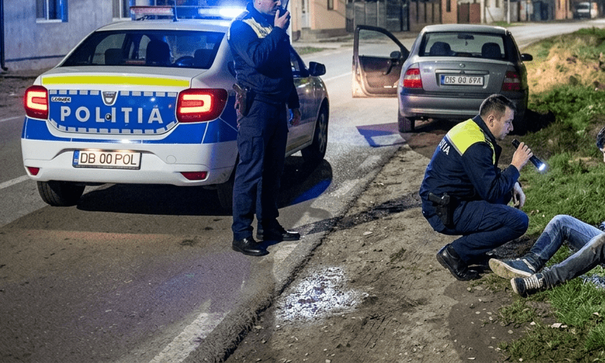 Urmărire ca în filme în Dâmbovița! Tânăr de 20 de ani prins pe câmp după o cursă nebună