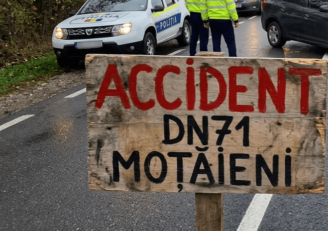 Accident grav pe DN71 în Moțăieni! Impact violent între două mașini și două femei rănite
