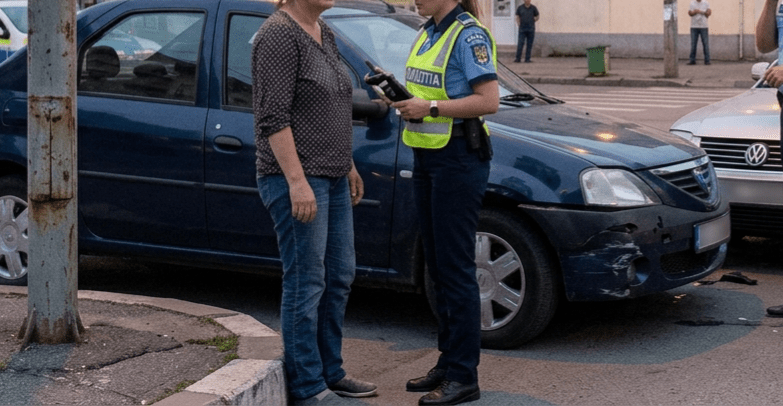 O șoferiță din Dâmbovița a provocat un accident în Târgoviște cu o alcoemie uriașă de 1,15 mg/l