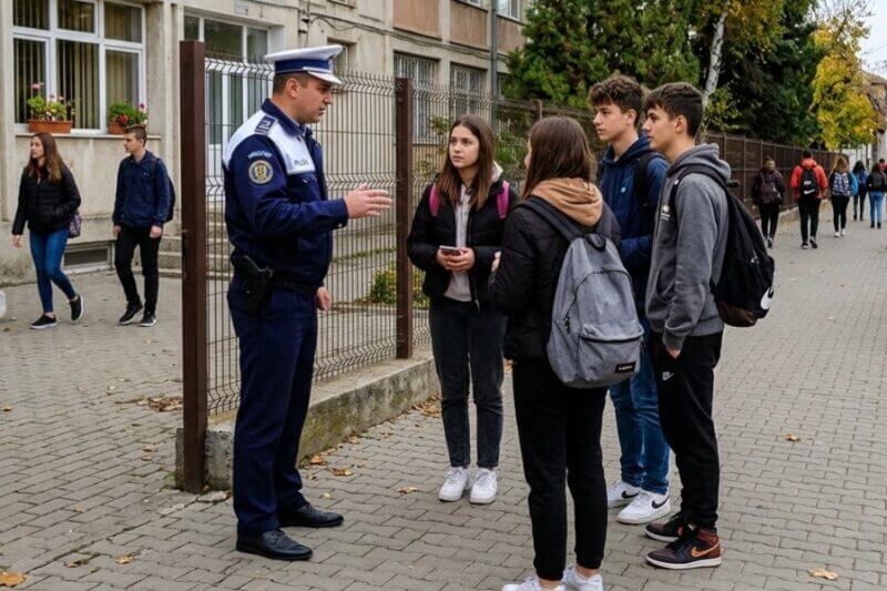 Poliția a intrat peste chiulangii: 262 de elevi din Târgoviște, prinși într-o singură dimineață!